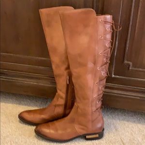 Vince Canute Cognac leather boots. Size 9.5